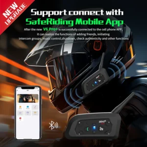 هدفون بلوتوث کلاهکاسکت مدل EJEAS V6 Pro